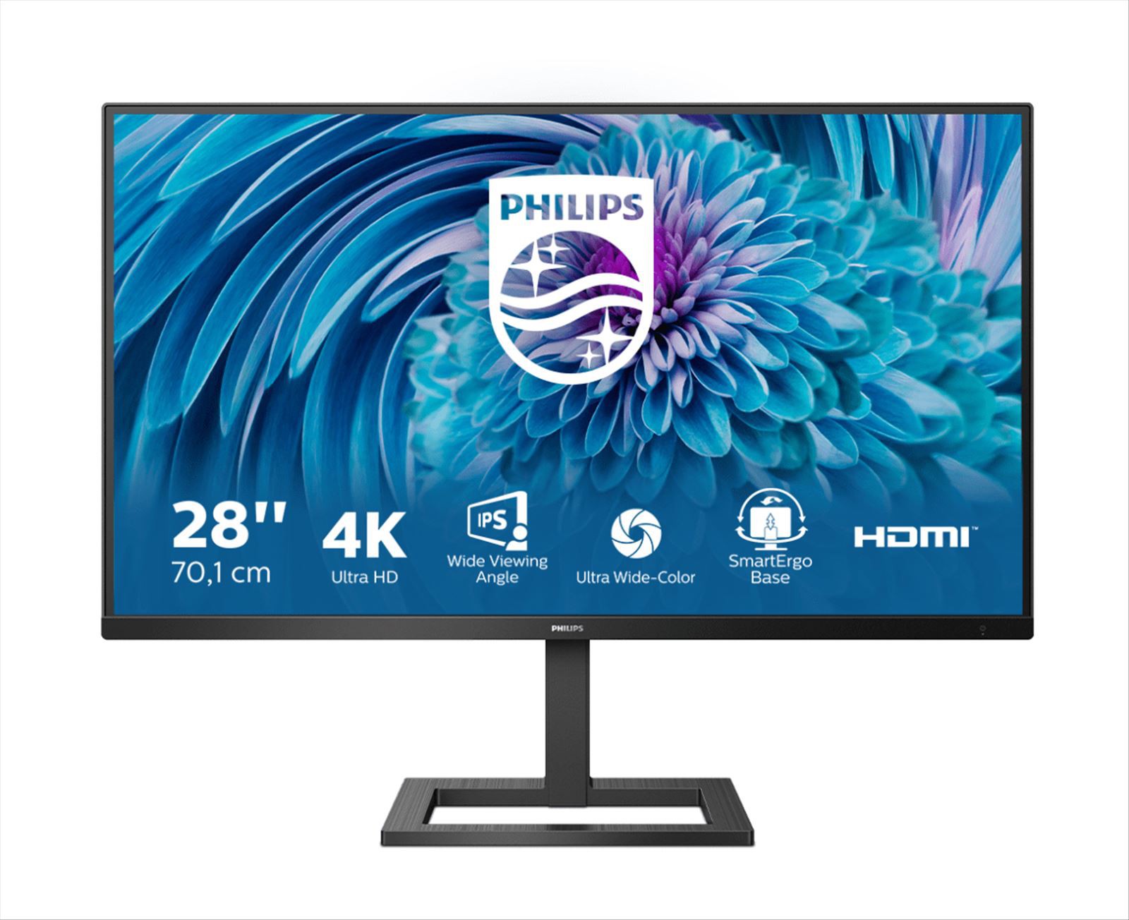 Philips E Line 288E2UAE/00 Monitor PC 71,1 cm (28") 3840 x 2160 Pixel 4K Ultra HD LCD Nero