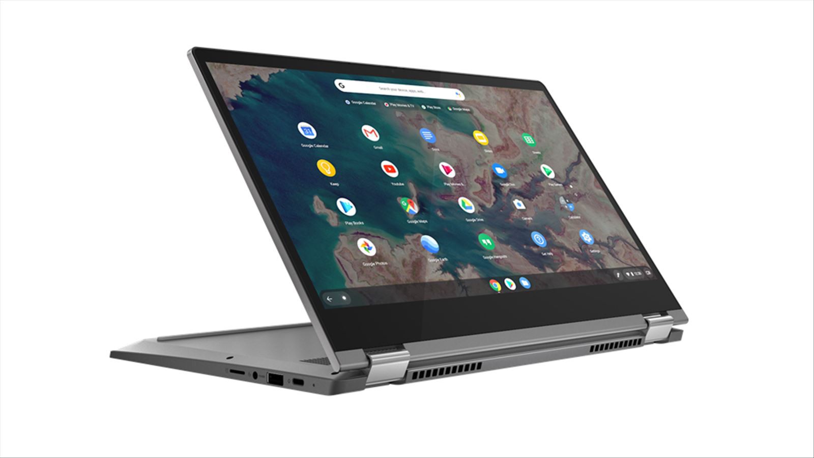 Lenovo IdeaPad Flex 5 Chromebook 33,8 cm (13.3") Touch screen Full HD Intel® Core™ i5 di decima generazione 4 GB DDR4-SDRAM 64 GB eMMC Wi-Fi 6 (802.11ax) Chrome OS Grafite, Grigio