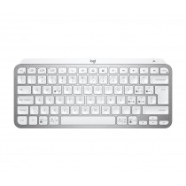Logitech MX Keys Mini tastiera RF senza fili + Bluetooth QWERTY Italiano Alluminio, Bianco